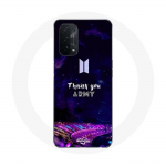 &Uuml;mbris Oppo A74 5G Bangtan Sonyeondan Concert BTS Army Bomb Lightsticki jaoks