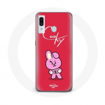Coque pour Samsung Galaxy A20e BTS Bangtan Gar&ccedil;ons BT21 Cooky Fond Rouge