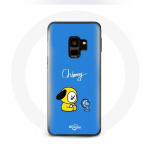 Coque pour Samsung Galaxy S9 Plus Bangtan BTS BT21 Chimmy Jimin Fond Bleu