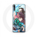 Coque pour Huawei P20 Tanjiro et Nezuko Demon Slayer Kimetsu no Yaiba Anime