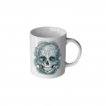 Mug en C&eacute;ramique Sugar Skull Bleu
