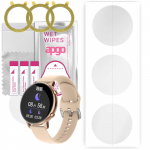 3x apgo h&uuml;drogeeli ekraanikaitse Smartwatch S33 jaoks, h&uuml;drogeelkile, positsioneerimiskihiga lihtne paigaldada