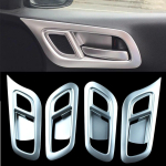 ABS Chrome Interior Door Handle bowl cover trim For Honda City 2015 20016 2017 LHD Car Styling Accessories 4pcs/set gray