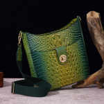 Crossbody kott Vintage naiste kott Mitmev&auml;rviline Brahmini krokodilliprindiga kott One Size