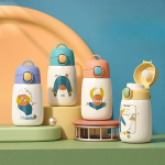 Roostevabast terasest lastetermos Multifilmi p&otilde;rgatav veetass K&otilde;huga Creative Gifts Cup. 301-400ml oranž