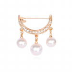 Pearl Moon Pearl pross naistele Elegantne prossn&otilde;elad helmed ripats kuld