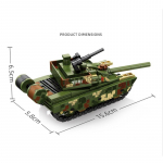 286 tk s&otilde;jav&auml;earmee VT-4 tanki ehitustellistest plokist kokkupandud j&otilde;ulus&uuml;nnip&auml;evakingituste komplekt poistele No Box