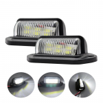 6 LED auto numbrim&auml;rgi tuli maasturi veoauto haagise kaubiku silt astmelamp valged pirnid auto LED numbrim&auml;rgi tuled 2 pieces