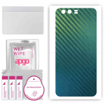 apgo Protective Skin Sticker for the back compatible with Huawei P10 Plus, Wrap Film, Foil, Vinyl - Pattern Carbon Chameleon CAKA1