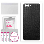 apgo Protective Skin Sticker for the back compatible with Honor View 10 Honor V10 , Wrap Film, Foil, Vinyl - Pattern Black Honeycomb