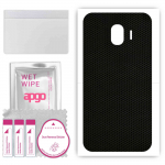 apgo Protective Skin Sticker for the back compatible with Samsung Galaxy J4, Wrap Film, Foil, Vinyl - Pattern Matrix