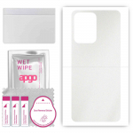 apgo Protective Skin Sticker for the back compatible with Vivo Y02, Wrap Film, Foil, Vinyl - Pattern Matte Transparent