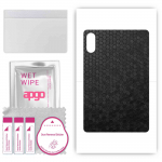apgo skin sticker film foil vinyl for the BACK compatible with Honor Pad V8 WiFI, scratch-resistant, easy to install - Black Honeycomb