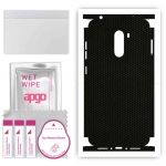 apgo Protective Skin Sticker for the back+sides compatible with Xiaomi Pocophone F1, Full Wrap Film, Foil, Vinyl - Pattern Matrix