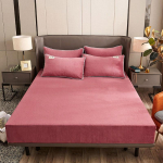Velvet Queen/king-voodi linakaitse, paigaldatud talvemadratsi kate, libisemiskindel kaheinimesevoodi Pillowcase punane