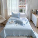 Uus klassi a emadele ja lastele m&otilde;eldud puhtast puuvillast pestud puuvillasest pitsist voodikate 150x230CM 1pcs
