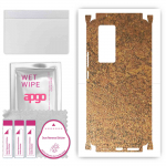 apgo Protective Skin Sticker for the back+sides compatible with vivo X50 Pro, Full Wrap Film, Foil, Vinyl - Pattern Rusty Copper
