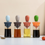 BBQ-t&ouml;&ouml;riista &otilde;lipudel silikoonharjaga &otilde;lipihustiga k&uuml;psetusgrill-grill&otilde;li dosaator K&ouml;&ouml;gin&otilde;ud k&uuml;psetusk&ouml;&ouml;gi tarvikud oranž