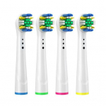 4 tk hambaharjapea, pehmete harjastega tundlik igemehooldus elektriline hambaharja vahetuspea s&uuml;gavpuhastuseks D