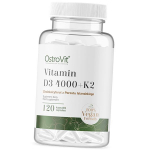 Vitamiinid D3 K2, Vitamiin D3 4000 + K2 VEGE, Ostrovit  (36250078) 120caps