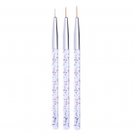 3 tk / komplekt k&uuml;&uuml;nte v&auml;rvimiseks pliiats v&auml;rviline pind ergonoomiline k&auml;epide Ultra &otilde;huke lillekujundus triibud Jooned vooder isetegemine