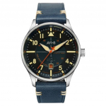 AVI-8 Hawker Hurricane Kent automaatne Sussexi nahkrihm sinine numbrilaua automaatne AV-4094-02 meeste k&auml;ekell sinine