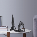 2pcs Ornaments Ceramic Crafts Desktop Decoration to