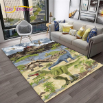 Dinosaurus Multikas Jurassic Park Laste Vaip Vaipkatted Kodu Elutuba Magamistuba Diivan Uksematt Dekoratsioon, M&auml;ngunurga Vaip Libisemiskindel P&otilde;randamatt 100x150cm