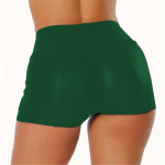 Naiste mood Seksikas v&auml;rviline PU-nahast Hot Pants Pluusid L&uuml;hikesed p&uuml;ksid S pruun