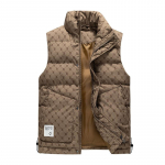 Talvine meeste naiste tuulekindel vest soe varrukateta jakk meeste vest v&auml;litingimustes krae Topid Harajuku vestid L khaki