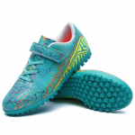 Jalgpallijalatsid Laste jalgpallisaapad Kummist libisemisvastane k&uuml;&uuml;nte TF M ic kleebis poistem&auml;ngu jalgpallijalatsid 29 valge