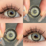 2TK M&uuml;opia Looduslikud pehmed kontaktl&auml;&auml;tsed V&auml;rvilised kontaktl&auml;&auml;tsed1 aasta kasutusega kontaktl&auml;&auml;tsede kosmeetika 0