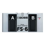 Roland kahekordne jalgpedaal FS-6 must