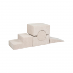 Tegevusm&auml;ngukomplekt MeowBaby&reg; 5-osaline komplekt Sisekasutuseks Ohutu Pehme Vaht Beebi Interaktiivne M&auml;nguasi Roomamiseks, Velvetist heleroosa v&auml;rv