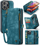 CaseMe eemaldatav mitme kaardi t&otilde;mblukuga rahakott Nahast &uuml;mbris iPhone'ile 16 15 14 13 12 11 Pro Max Xr /Samsung S24 S23 S22 S21 Ultra Plus A14 A13 A54 A53 Samsung S24 Ultra