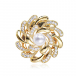 Rhinestone Pearl Moe Ehted Sall Ring Naiste Sall Lukk Sall Klamber Korea Style Pross Pins