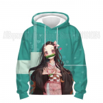 V&auml;ikelaste Demon Slayer 3D Prinditud Pusad Laste Anime Pusad Poisid T&uuml;drukud Multifilmid Pulloverid Laste Topid Mantlid Sudadera Escolar 100CM