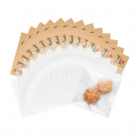 100 tk l&auml;bipaistvad isesulguvad tsellofaanist k&uuml;psisekotid 120 tk t&auml;nukleebistega. Taassuletavad maiuspalakotid kommide magustoitude ja k&uuml;psetiste jaoks