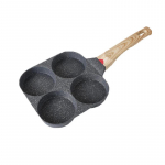 4 auguga omletipann, termokroomne kleepuv k&uuml;psetuspott, munapannkoogid, praad, pannid Hamburgi hommikus&ouml;&ouml;givalmistaja induktsioonk&ouml;&ouml;gin&otilde;ud must