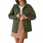 Naiste vabaaja massiivne jakk kardigan mood Lihtne mugav lapiline jope s&uuml;gistalvine pikkade varrukatega kraega, n&ouml;&ouml;biga lahtine paks mantel S valge