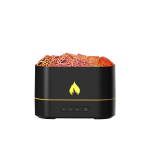 250 ml leekniisutaja 1/3/5H USB Smart Timing LED elektriline aroomihajuti simulatsioonitule &ouml;&ouml;lamp must