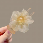 &Otilde;rn Velvet Bow Bun Juukseklamber Suur esmaklassiline juukseklamber French Pearl Back juukseklamber