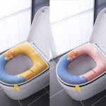 Tualettpadi Majapidamise Tualettkaas Veekindel Kogu hooaja Tualettruumi R&otilde;ngas Pestav Tualettkaas Lukuga T&uuml;&uuml;pi Tualettpadi Paksenenud Soe Tualettpadi hall/kollane