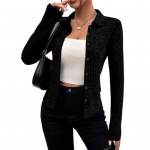 Kudumine kardigan rev&auml;&auml;riga pikkade varrukatega &uuml;herealine kudumismantel Naiste &uuml;hev&auml;rviline Slim Fit v&auml;lir&otilde;ivad S beež