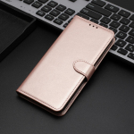 Magnetiline &uuml;mberp&ouml;&ouml;ratav kate 3 kaardipesa pildiraami ja rahataskuga PU-nahast rahakoti&uuml;mbrisega iPhone'i Samsung Xiaomi Redmi OPPO VIVO jaoks Redmi Note 13 Pro 4G roosa kuldne v&auml;rv