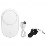 Ripsmeventilaator k&auml;eshoitav ripsmekuivati ​​kaasaskantav mini ripsmete &otilde;hukonditsioneeri puhur ripsmete pikendamiseks White