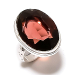 Natural Morganite Gemstone Handmade 925 Sterling Silver Jewelry Ring Size 7 h9j41