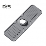 Silikoonist kraanipadi Kiiresti kuivav matt integreeritud &auml;ravoolualusega Lihtne puhastada Pritsmekaitse vannituppa K&ouml;&ouml;gi korraldaja hall