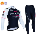 QUICK STEP Soe talvine termofliisist rattas&auml;rkide komplektid meeste vaba&otilde;hus&otilde;iduks MTB Ropa Ciclismo rinnap&uuml;kste komplekt, rattariided S