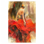 Hispaania flamenko ilutantsija kunst &Otilde;lil&otilde;uendimaal Vintage figuuriplakatid ja v&auml;ljatr&uuml;kid Seinakunstipilt Kaasaegne Hme Dekoratsioon 20x30cm No Frame